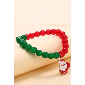 New Obsessions Yılbaşı Noel Baba Figür Sallantılı Lastikli Boncuk Bileklik