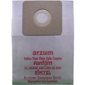 Arzum-Fantom-Simtel Kağıt Torba 1 Paket(10 Adet)
