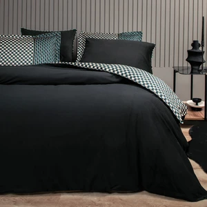 Bedding CharMe Bronte Çift Kişilik Kadife Saten Nevresim Takımı - Siyah