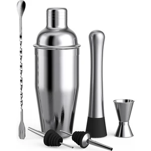 Paslanmaz Kokteyl Hazırlama Seti - Gümüş 750 ml 6'lı (Yurt Dışından)