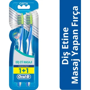 Diş Fırçası Pro-Expert Massager 40 Orta 1 Alana 1 Bedava Paketi