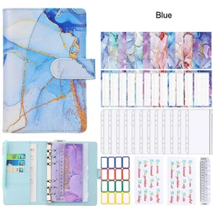 A6 Mermer Desenli Defter Bağlayıcı Bütçe Planlayıcı Para Düzenleyici (Yurt Dışından)