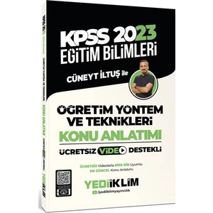 Yediiklim Yayınları KPSS 2023 Eğitim Bilimleri Öğretim Yöntem ve Teknikleri Video Destekli Konu Anlatımı