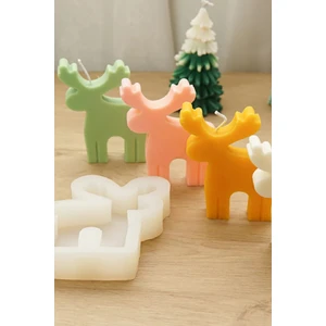 Cage Art Studio Dekoratif Büyük Geyik Mum Silikon Kalıp - Mum Yapım Malzemeleri