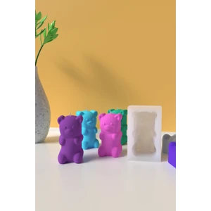 Cage Art Studio Mini Ayıcık Mum Silikon Kalıp