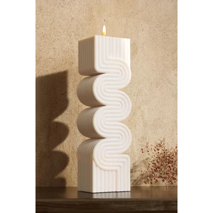 Cage Art Studio Dekoratif Büyük Wave Mum - Kokulu Vegan Soya Wax Mumu