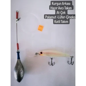 Kurşun Arkası 130 gr Hazır Avcı Takım At-Çek Palamut - Lüfer Çinekop