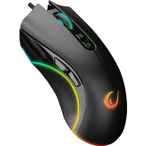 Phoenıx 7 Tuşlu Rgb Mouse 7200DPI Gaming Mouse Oyuncu Mouse Örgü Kablo Makrolu Mouse