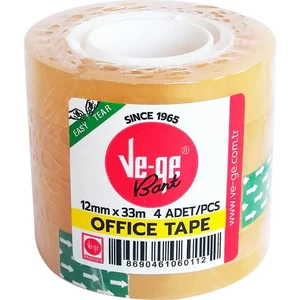 12MMX33M Offıce Tape 4lu Kule