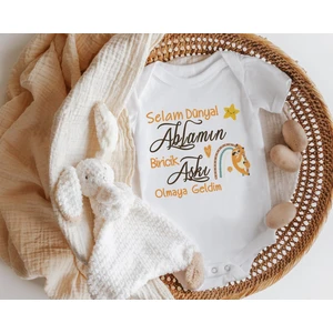 Niles Baby Shop Nilesbabyshop Selam Dünya Ablamın Biricik Aşkı Olmaya Geldim Yazılı Kısa Kol Zıbın