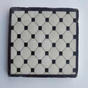 Şeker Portakalım Dekoratif Figürlü Doğal Taş Banyo Gider Kapağı Süsü Tekli 10X10 cm