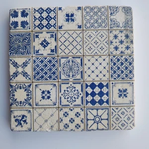 Şeker Portakalım Dekoratif Figürlü Doğal Taş Banyo Gider Kapağı Süsü Tekli 10X10 cm