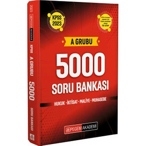 Pegem Akademi Yayıncılık KPSS A Grubu 5000 Soru Bankası