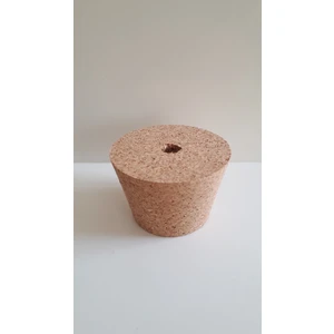 Mantar  Şişe Tıpası Cam Damacana Delikli 1ADET (60mmX43mm H40mm)