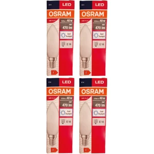 Led Value 4,9W Beyaz Işık E-14 470lm Ampul 4 lü Paket