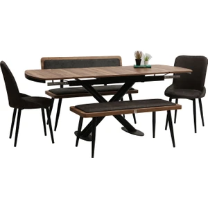 Toprak Banklı Mutfak Masa Takımı