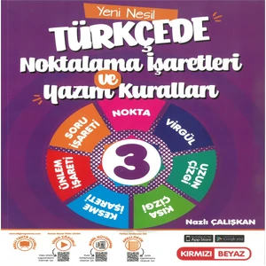 Kırmızı Beyaz Yayınlar 3.Sınıf Yeni Nesil Türkçede Noktalama Işaretleri ve Yazım Kuralları