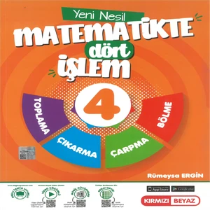 Kırmızı Beyaz Yayınlar 4.Sınıf Yeni Nesil Dört Işlem Matematik