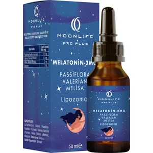 Moon Life Melatonin Passiflora Melisa Valerian Lipozomal Damla 3 Mg 50 ml