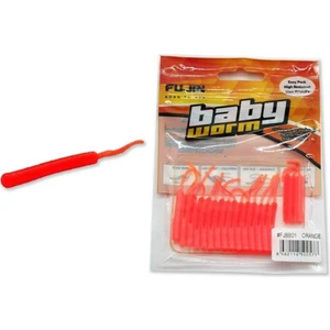 Baby Worm Kokulu 5.2 cm Lrf Sahte Silikon Yem (3 Adet Kanca Hediye)