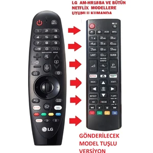 Ata Elektronik Lg AM-HR18BA ve Tüm Netflix Smart Tvlere Uyumlu Kumanda Amazon Netflix Tuşlu