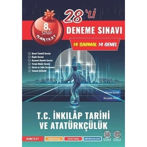 Nartest Yayınevi 8. Sınıf LGS Yeni Koyu Kapaklı İnkılap Tarihi 28 Deneme