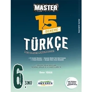 Okyanus Yayınları 6. Sınıf Master Türkçe 15 Deneme