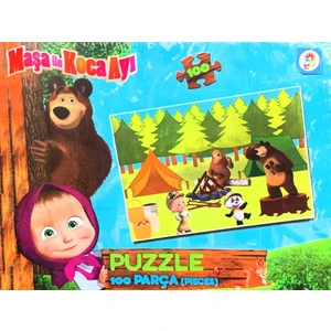 Kids Puzzle Maşa ile Koca Ayı 100 Parça Yapboz MS7797
