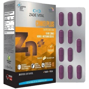 Zade Vital Çinko Plus Takviye Edici Gıda 30 Kapsül