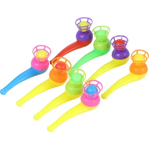 20 Adet Oyuncak Saksafon Popit Pipet Top Üfleme Oyunu Hediyelik Parti Eğlencesi