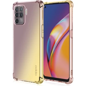 Caseart Oppo Reno 5 Lite Kapak Kamera Korumalı Antişok Airbag Köşe Korumalı Silikon Şeffaf Kılıf