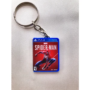 Cosmic Store Marvel Spiderman Minyatür Ps4 Oyun Kutusu Anahtarlık