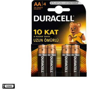 Pil Aa Kalem Alkalın 4 Adet Duracell