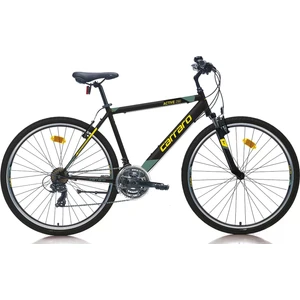 Active 290 28 Jant 21 Vites 52 cm V-Fren Şehir Bisikleti-Mat Siyah - Sarı-Yeşil