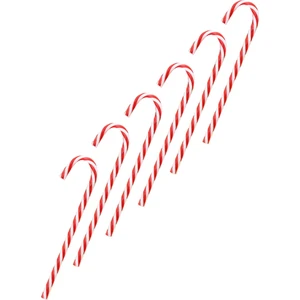 6 Pc / Paket Noel Dekorasyonları Noel Şeker Kamışı Noel Ağacı Süsleri(Yurt Dışından)