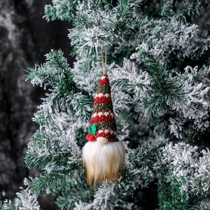 2 Adet Noel Ağacı Kolye Örme Aydınlık Yüzsüz Bebek(Yurt Dışından)