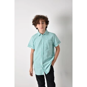 Banada Moda Erkek Çocuk Kısa Kollu Basıc Gömlek