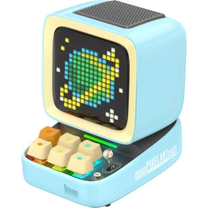 Ditoo Pro Piksel Ekranlı Mavi Bluetooth Hoparlör