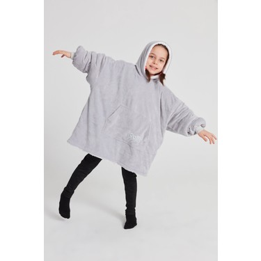 Poffy Çocuk Oversize Giyilebilir Battaniye Tek Beden Çok Fiyatı