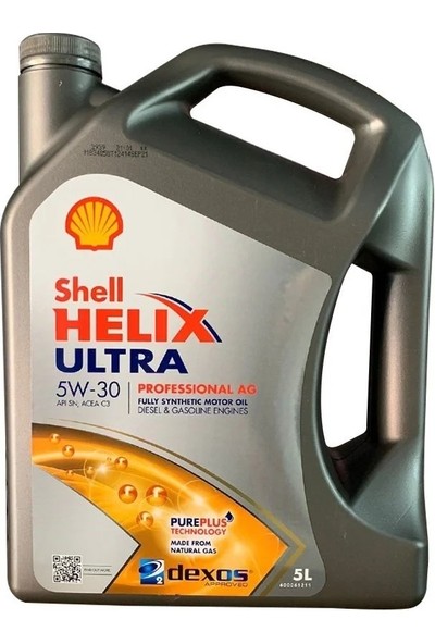 Shell Helix Ultra Professional 5W-30 AG 5 Litre Motor Yağı ( Üretim Yılı: 2022 )