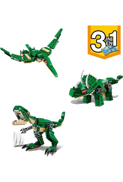 LEGO® Creator Muhteşem Dinozorlar 31058 - Dinozorları Seven Yaratıcı Çocuklar için Oyuncak Yapım Seti (174 Parça)