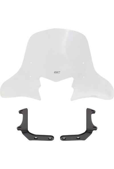 GP Kompozit Honda Dio 2021-2022 Uyumlu Ön Cam Şeffaf 58 cm