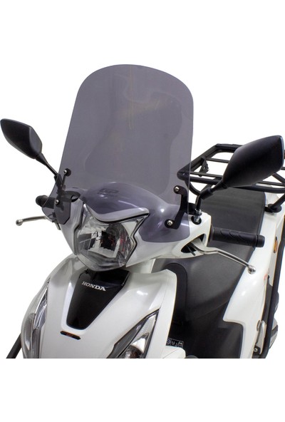 GP Kompozit Honda Dio 2021-2022 Uyumlu Kısa Ön Cam Füme 42 cm