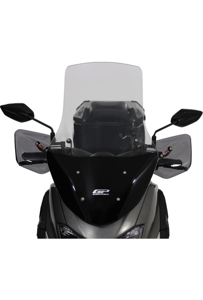 GP Kompozit Yamaha NMAX 125 / 155 2015-2020 Uyumlu Baskılı Ön Tur Camı Füme 72 cm