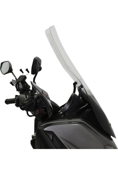 GP Kompozit Yamaha NMAX 125 / 155 2015-2020 Uyumlu Baskılı Ön Tur Camı Füme 72 cm