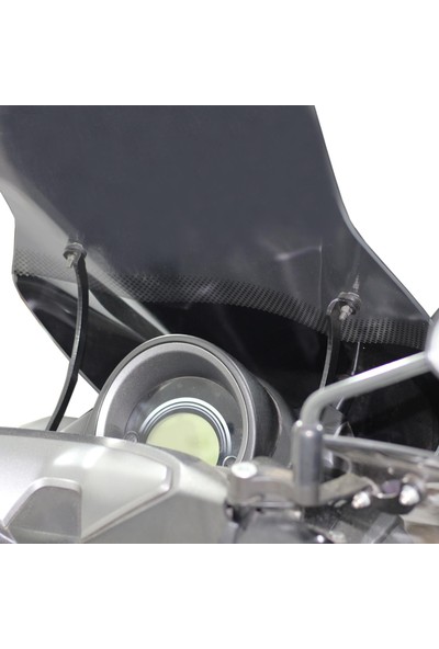 GP Kompozit Yamaha NMAX 125 / 155 2015-2020 Uyumlu Baskılı Ön Tur Camı Füme 72 cm