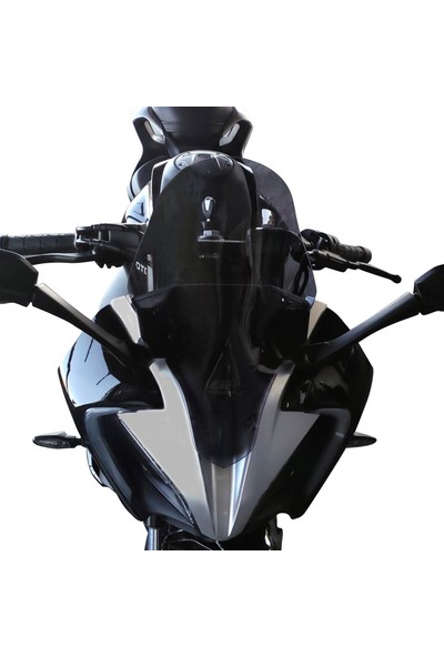 GP Kompozit CF Moto 250 SR 2020-2023 Uyumlu Ön Cam Siyah 42 cm