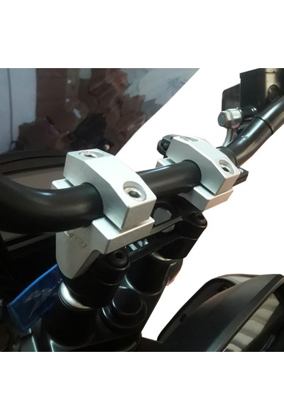 GP Kompozit Bajaj Dominar 400 2017-2022 Uyumlu Gidon Yükseltme 22mm Siyah 3,5 cm