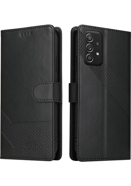 Gq.utrobe 009 Serisi Çok Işlevli Kart Yuvası Telefon Kapağı Deri Cüzdan Samsung Galaxy A52 5g / A52 4g / A52S 5g (Yurt Dışından)
