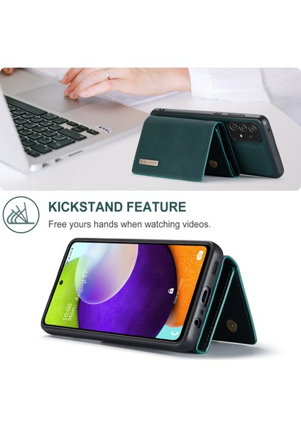 Dg.ming M1 Serisi Samsung Galaxy A52 4g / 5g / A52S 5g Için Çıkarılabilir Manyetik Cüzdanlı Anti-Fall Anti Kickstand Tasarım Telefon Kılıfı (Yurt Dışından) fiyatları